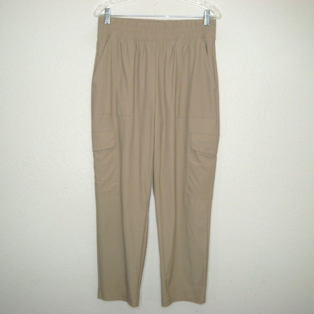 Old Navy Tan Elastic Waist Cargo Joggers